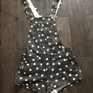 Forever21 Polkadot Overalls
